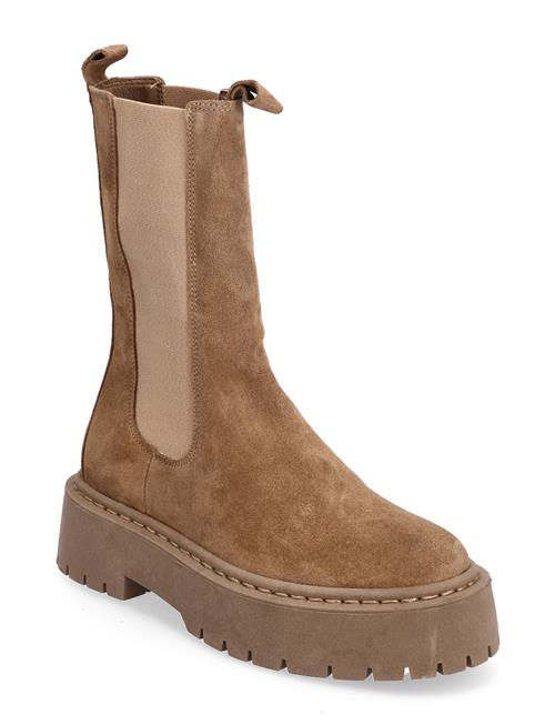 Biadeb Long Boot Suede Bianco Brown