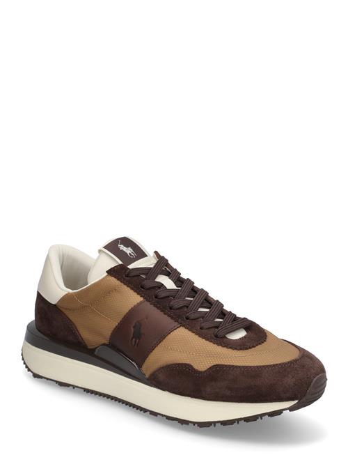 Train 89 Suede-Paneled Sneaker Polo Ralph Lauren Brown