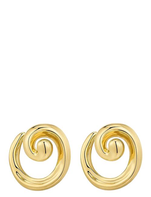 The Seashell Coil Studs- Gold LUV AJ Gold