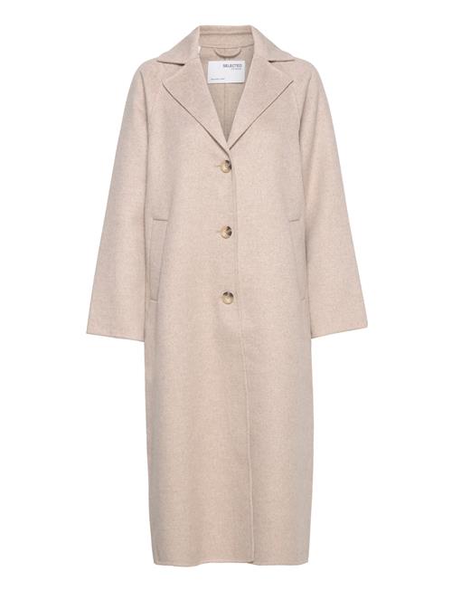 Slfnew Tama Handmade Wool Coat B Noos Selected Femme Beige