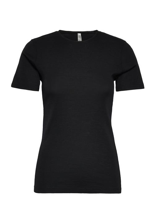 Top Merino Wool Ss Lindex Black