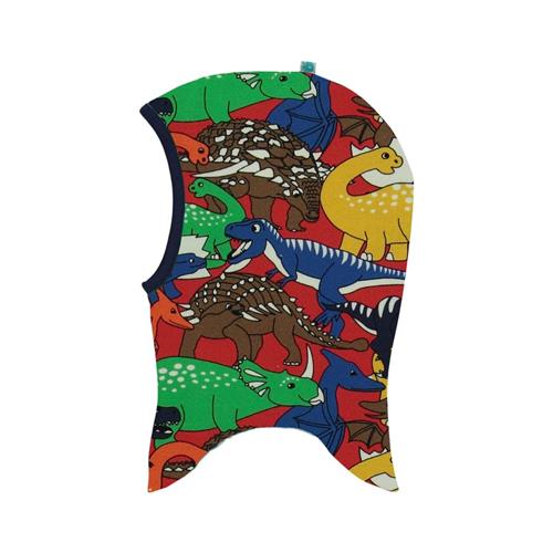 Småfolk Vendbar Elefanthue Med Et Dinosaurprint Apple Red | Rød | 2-4 years