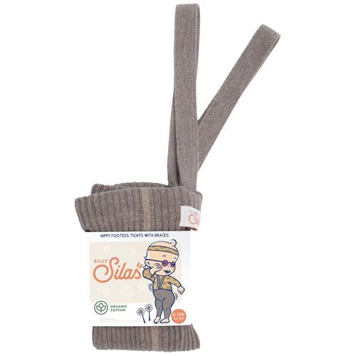 Silly Silas GOTS Hippy Fodsløse Strømpebukser Cocoa Blend 2-3 Y  Beige  2-3 år  Unisex