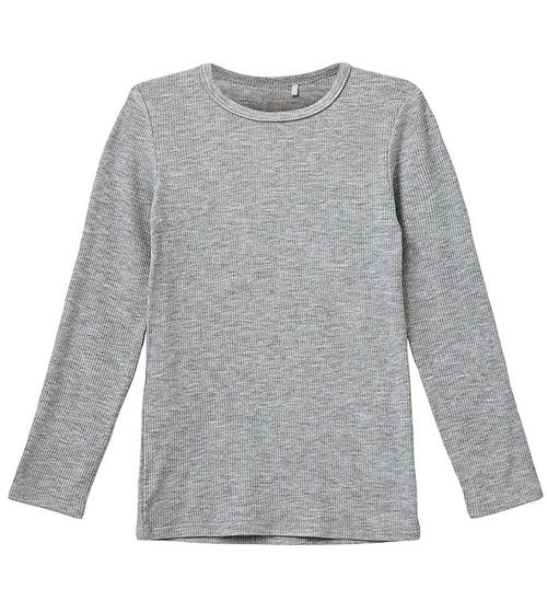 Sofie Schnoor Bluse - Rib - Petriciask - Grey Melange