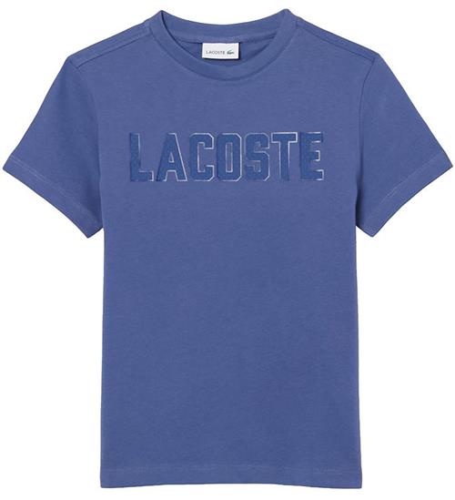 Lacoste T-Shirt - Blue Purple m. Logo