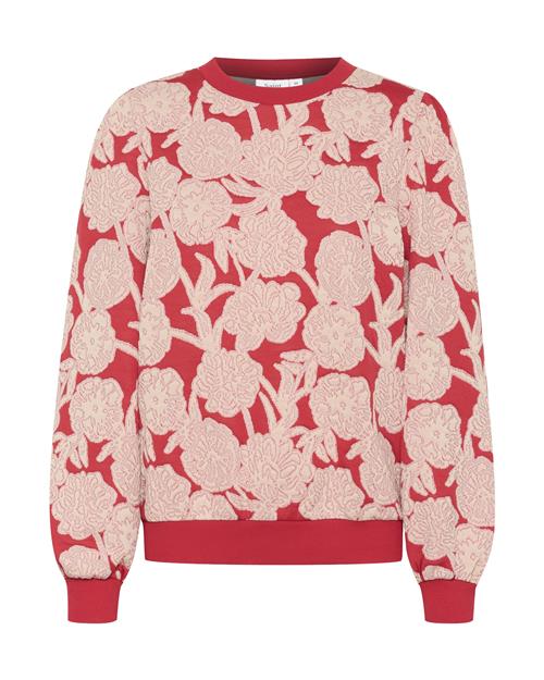 SAINT TROPEZ Sweatshirt 'Abna'  rosa guld / pastelpink / blodrød