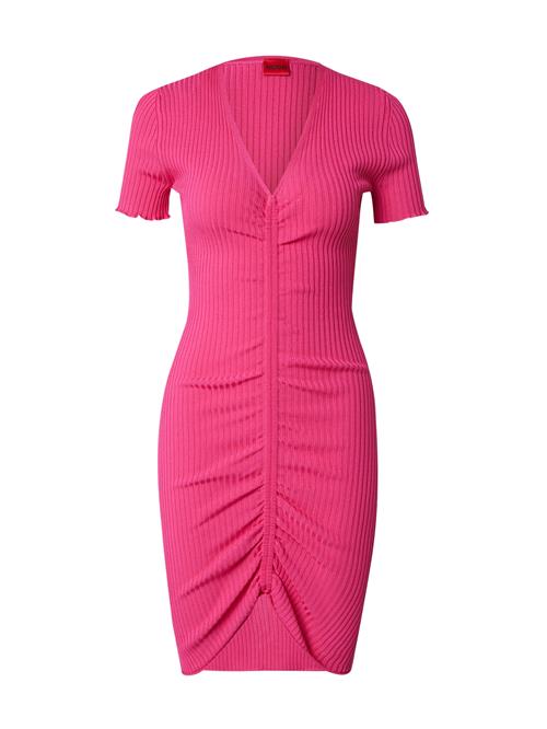 HUGO Strikkjole 'Slisery'  pink