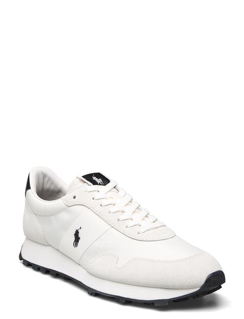 Prl Trail 100 Suede & Oxford Sneaker Polo Ralph Lauren White