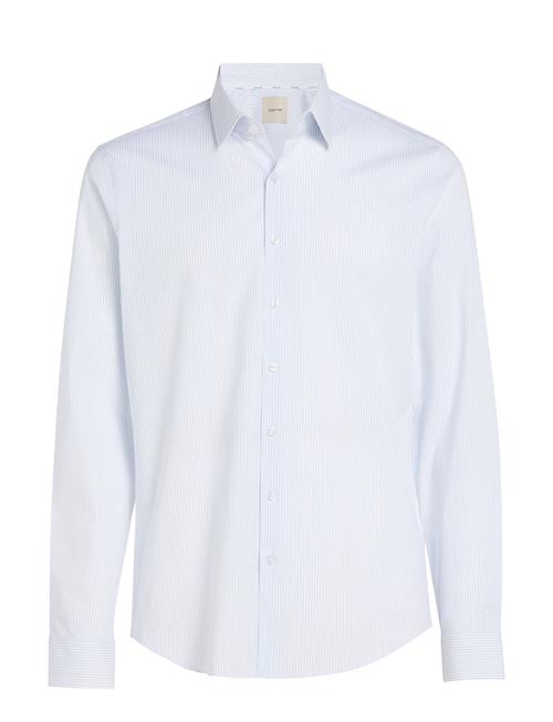 Poplin Stripe Slim Shirt Calvin Klein White