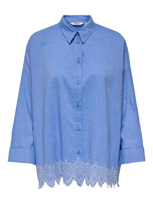 ONLY Bluse 'ONLGRACES TULUM'  blue denim