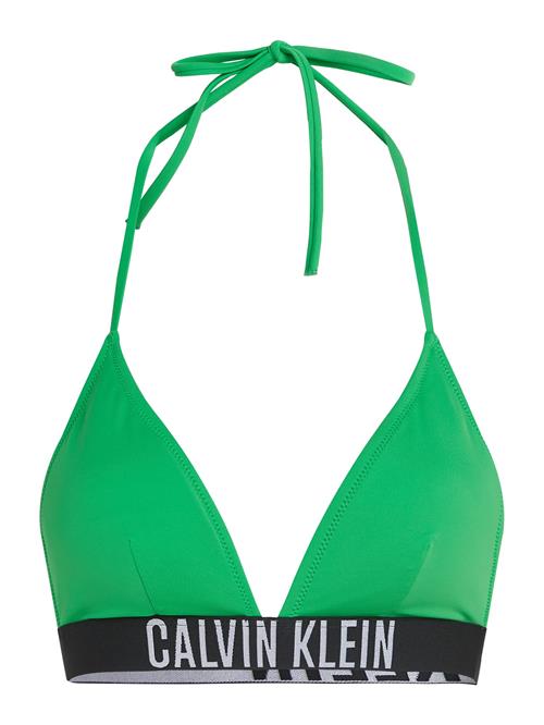 Calvin Klein Swimwear Bikinioverdel 'Intense Power'  lysegrå / lime / sort