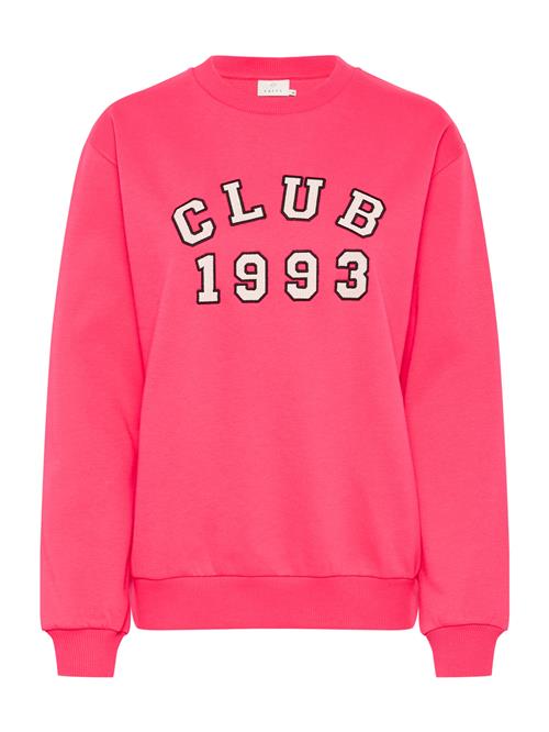 Se Kaffe Sweatshirt 'Viola'  lys pink / sort / hvid ved About You