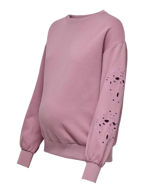 Only Maternity Sweatshirt 'OLMWinnie'  gammelrosa