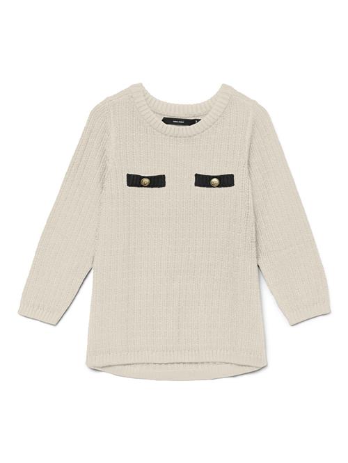 VERO MODA Pullover 'VMHarper'  beige / sort