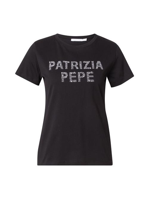 PATRIZIA PEPE Shirts 'MAGLIA'  sort / sølv