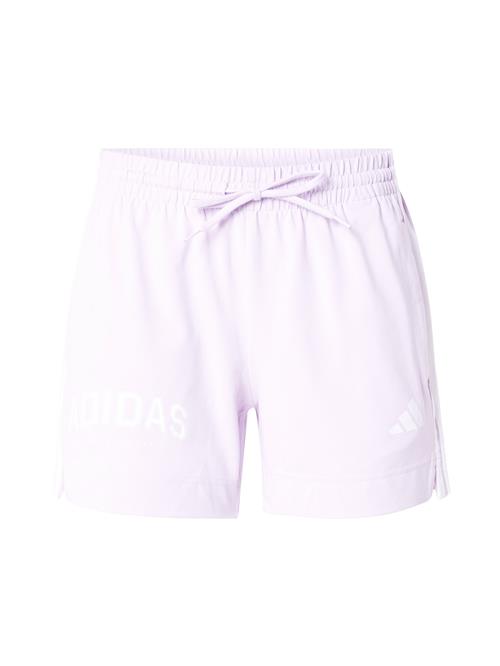 ADIDAS SPORTSWEAR Sportsbukser  pastellilla / hvid