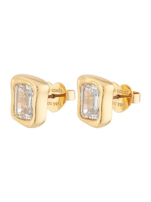 Kate Spade Øreringe 'Molten Glass Ohrstecker'  guld / transparent