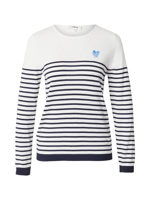 s.Oliver Pullover  mørkeblå / hvid