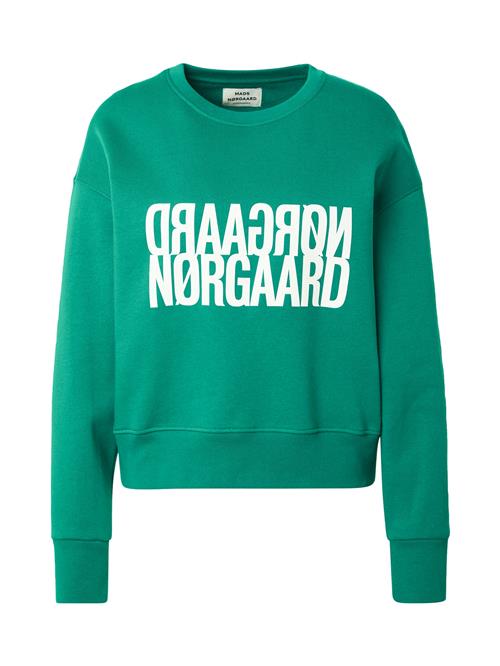 MADS NORGAARD COPENHAGEN Sweatshirt 'Tilvina'  grøn / hvid