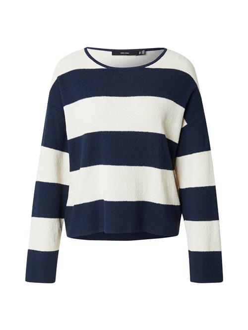 VERO MODA Pullover 'VMWANDA'  navy / naturhvid