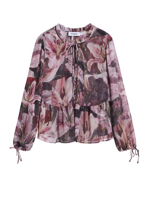 Desigual Bluse  brun / grå / lilla / lilla