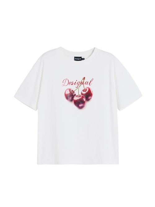 Se Desigual Shirts 'Cherry'  kirsebærsrød / hvid ved About You