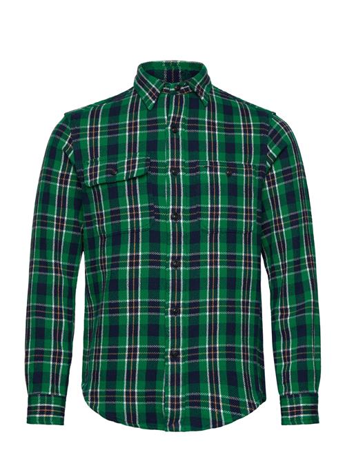 Classic Fit Plaid Flannel Workshirt Polo Ralph Lauren Green