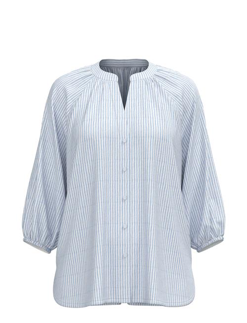 Slfalberta 3/4 Stripe Shirt Noos Selected Femme Blue