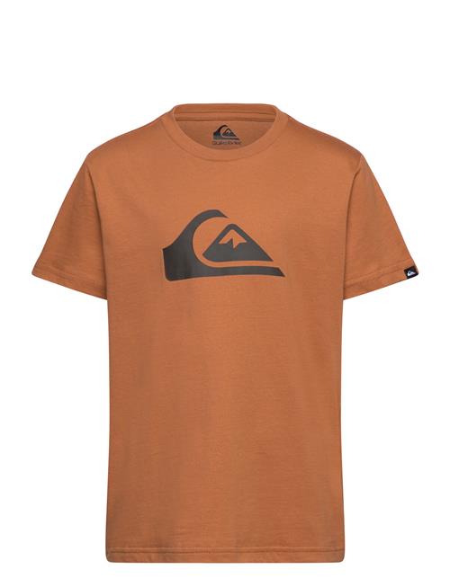 Ev Comp Logo Ss Yth Quiksilver Brown