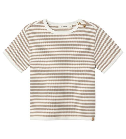 Lil Atelier Lil' Atelier T-shirt - NmmJonas - Mocha Meringue m. Struktur