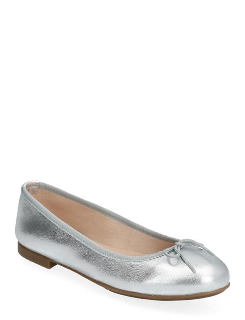 Biamadison Ballerina Metallic Leather Bianco Silver