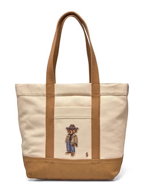 Polo Bear Canvas Medium Tote Polo Ralph Lauren Beige