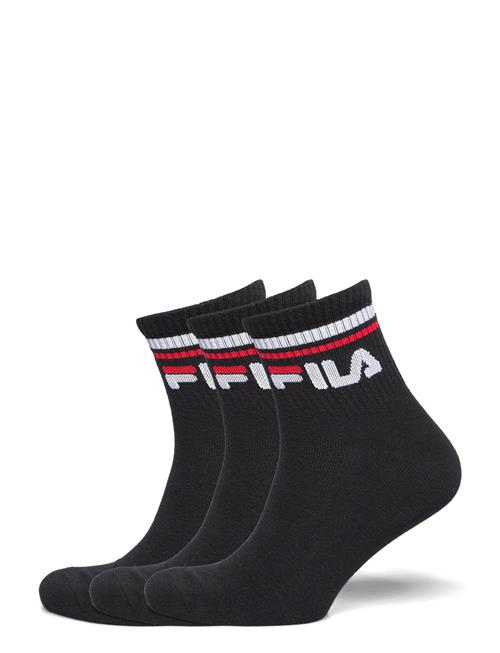 Fila 3Pk Quarter Stripe Socks FILA Socks Black