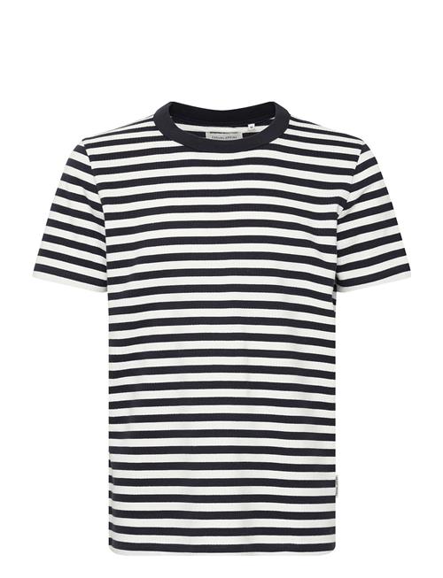 Cfloke Structured Striped Tee Casual Friday White