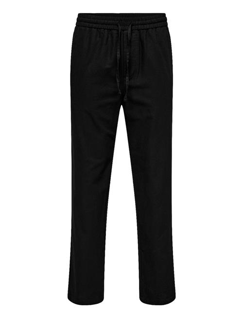 Onssinus Loose 0007 Cot Lin Pant Noos ONLY & SONS Black