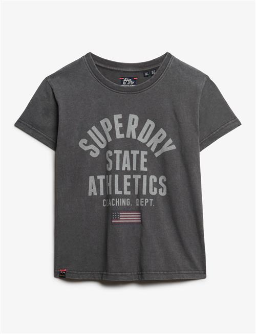 Ath Graphic Fitted Tee Superdry Grey