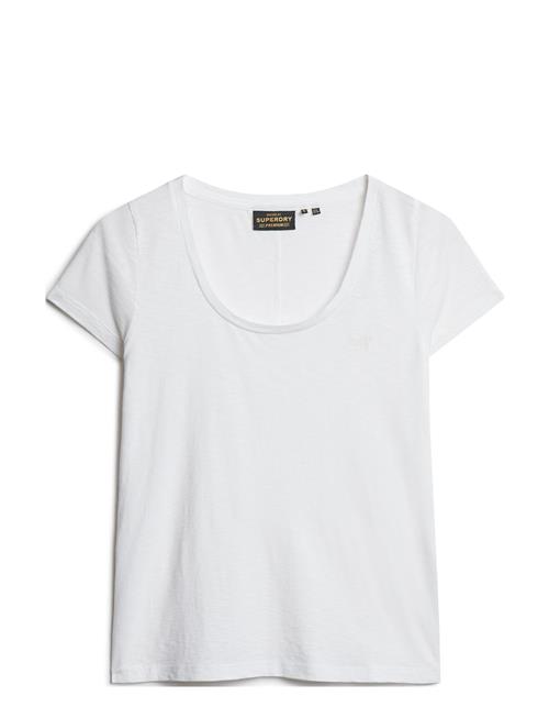 Scoop Neck Tee Superdry White