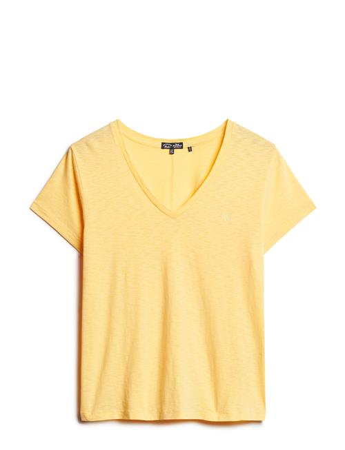 Studios Slub Emb Vee Tee Superdry Yellow