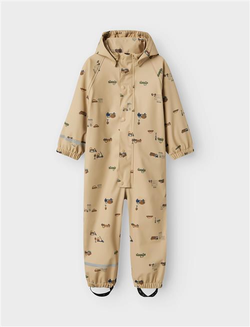 Nmmdry10 Rain Suit Fleece Aop Fo Name It Beige