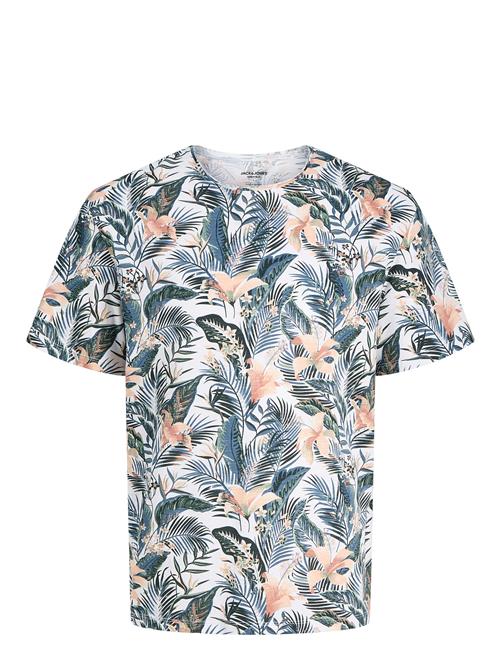 Jack & Jones Jjebryan Aop Tee S/S O-Neck Sn Jack & J S White