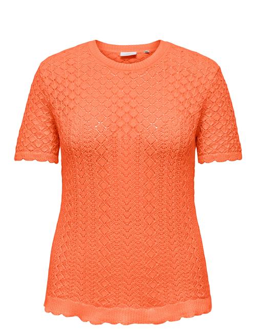 Carsaga Life Ss O-Neck Knt ONLY Carmakoma Orange