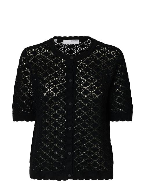 Slfsofia 2/4 Knit Cardigan Selected Femme Black