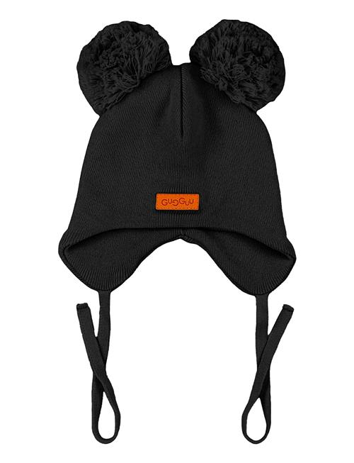 Cotton Double Tuft Baby Beanie Gugguu Black