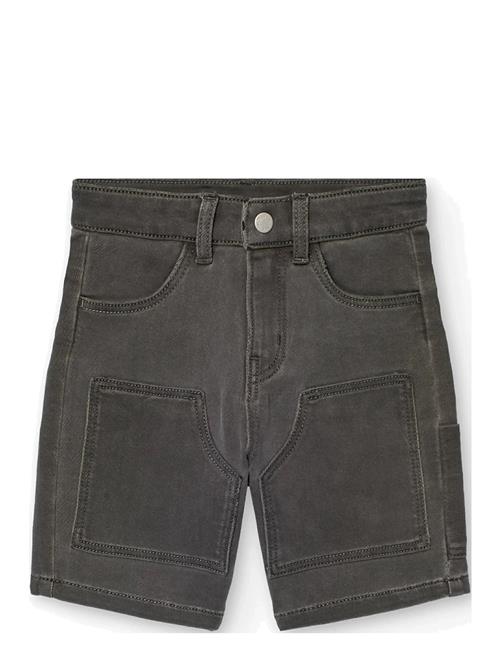 Knit Denim Bermuda Shorts Boboli Grey