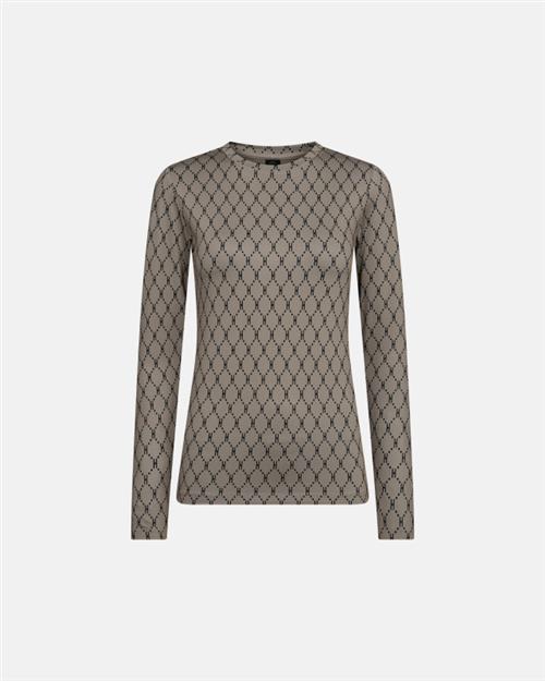 Bluse "Logo" | Polyester | Sand