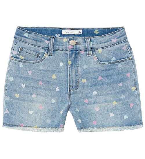 Se Name It Shorts - NkfRose - Medium Blue Denim ved KidsWorld