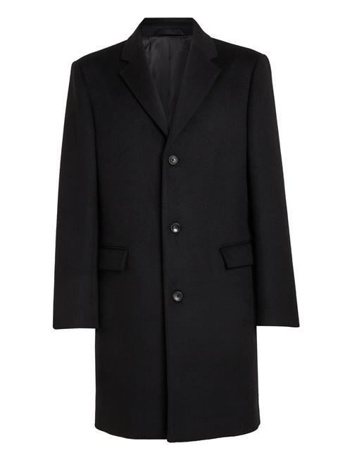 Fine Wool Blend Coat Calvin Klein Black