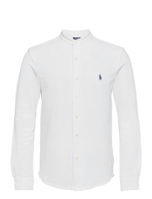 Featherweight Mesh-Ls Fb Mandarin C Polo Ralph Lauren White