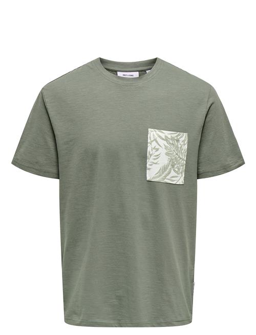 Onsperry Life Reg Leaf Ss Pockettee Noos ONLY & SONS Green