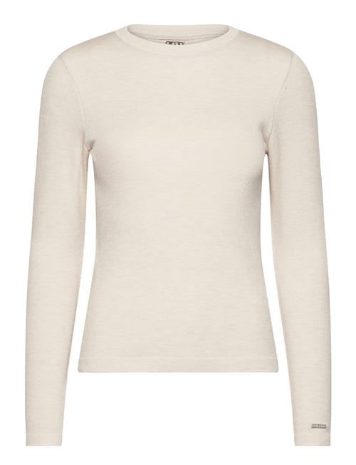 Se Ribbed Wool Long Sleeve Aim´n Beige ved Booztlet